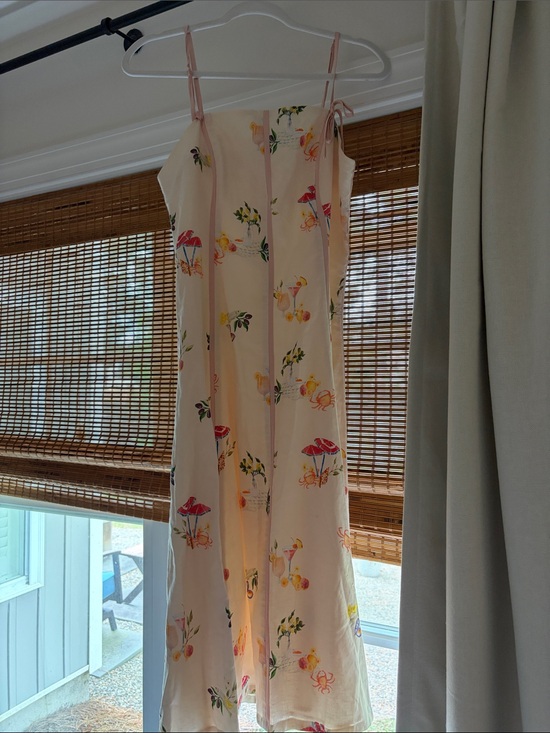 Anthropologie Dresses & Skirts - Anthropologie Pink Floral Midi Slip Dress